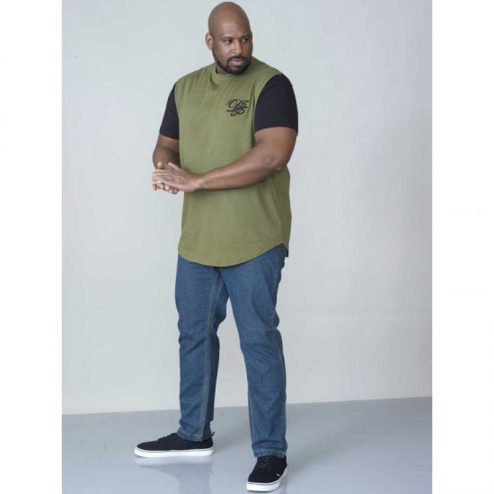 D555 Demarcus Couture T-shirt Khaki - Тениски - мъжки тениски големи размери