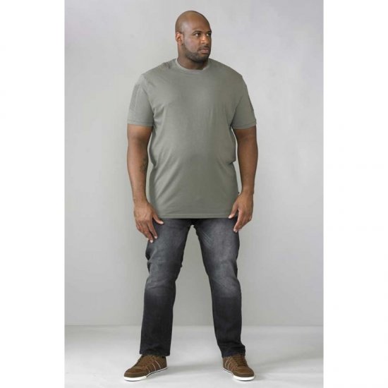 D555 Callum T-shirt Khaki - Тениски - мъжки тениски големи размери