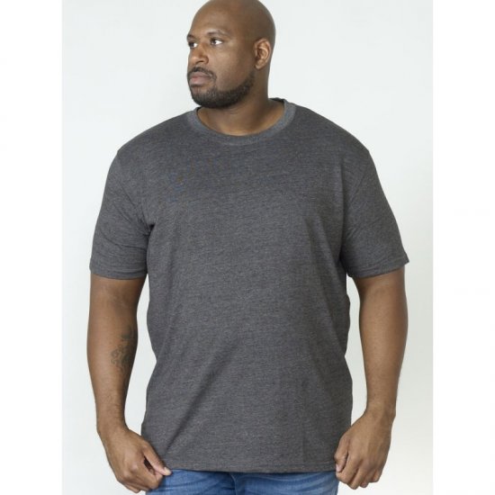 D555 Flyers Crew Neck T-shirt Charcoal - Тениски - мъжки тениски големи размери