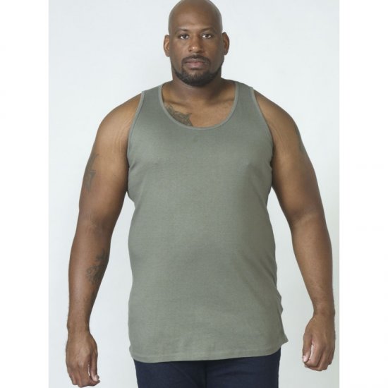 D555 Fabio Tanktop Khaki - Тениски - мъжки тениски големи размери