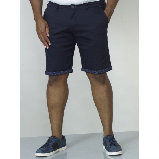 D555 Luke Stretch Shorts Navy - Шорти - мъжки къси панталони големи размери