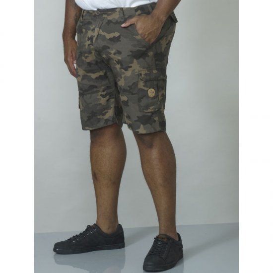 D555 Marty Camo Shorts Green - Шорти - мъжки къси панталони големи размери