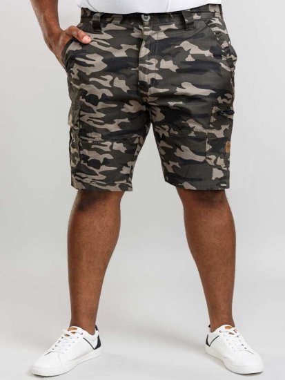 D555 Chadwick Shorts Green Camo - Шорти - мъжки къси панталони големи размери
