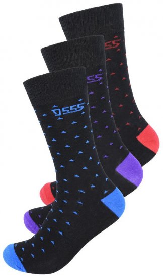 D555 Bolt Cotton Rich Luxury Socks 3-Pack - Бельо & Бански шорти - Мъжко бельо големи размери