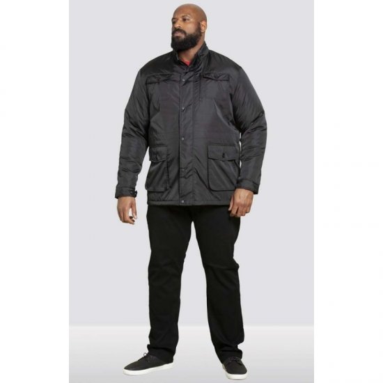 D555 Brentford Jacket Black - Якета - мъжки якета големи размери