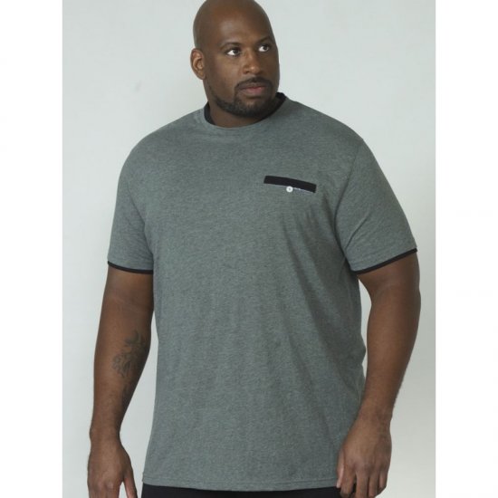 D555 Nelly T-shirt Khaki - Тениски - мъжки тениски големи размери