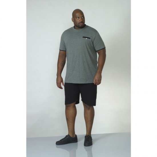 D555 Nelly T-shirt Khaki - Тениски - мъжки тениски големи размери
