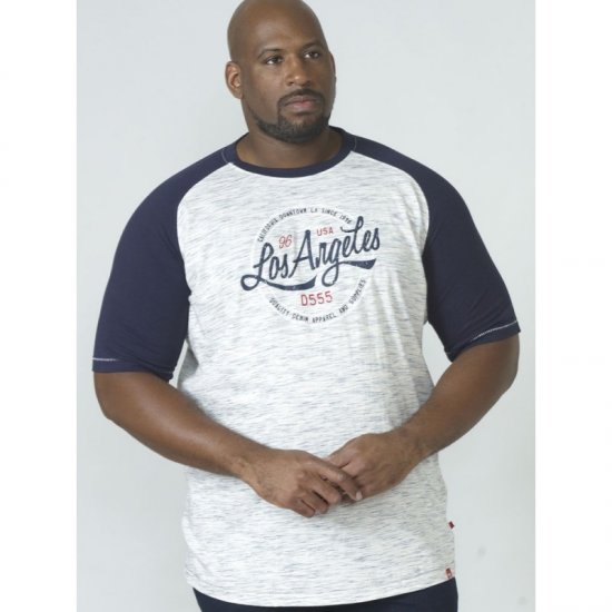 D555 Judson T-shirt Navy - Тениски - мъжки тениски големи размери