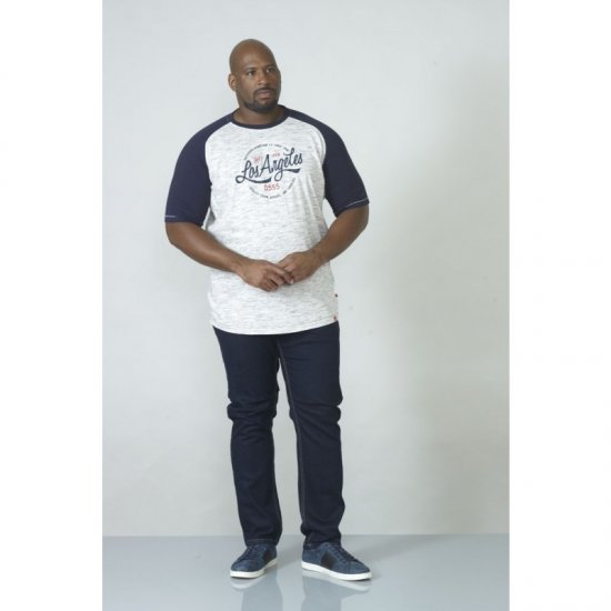 D555 Judson T-shirt Navy - Тениски - мъжки тениски големи размери