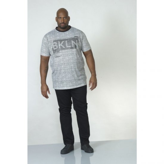D555 NewYork Brooklyn T-shirt Black - Тениски - мъжки тениски големи размери