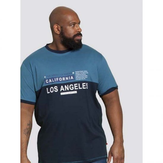 D555 Jackson T-shirt Teal - Тениски - мъжки тениски големи размери