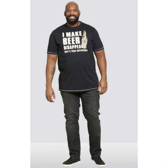 D555 Seattle T-shirt Black - Тениски - мъжки тениски големи размери