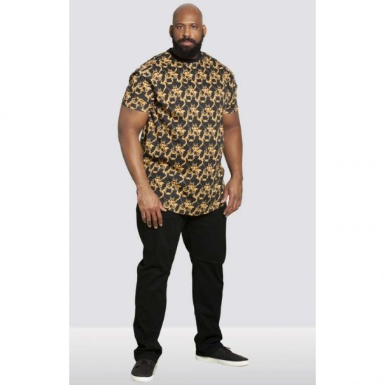 D555 Dave Couture T-shirt Black - Тениски - мъжки тениски големи размери