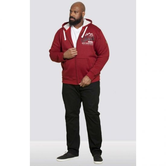 D555 Durham Hoodie Red - Суичъри & cуичъри с качулка - мъжки суичъри големи размери