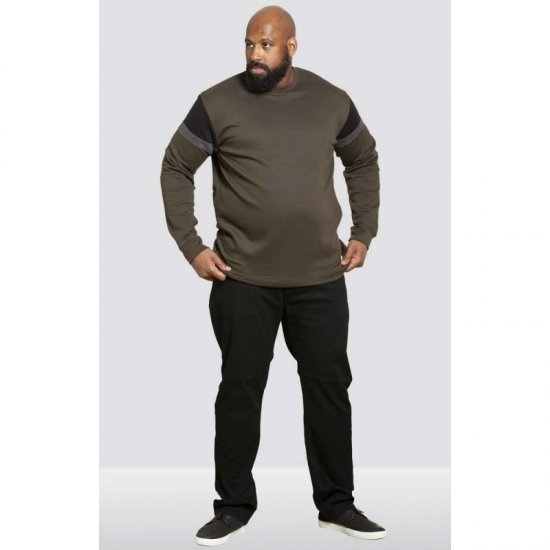 D555 Clermont Sweatshirt Khaki - Суичъри & cуичъри с качулка - мъжки суичъри големи размери