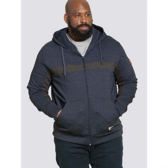 D555 Louisiana Hoodie Navy - Суичъри & cуичъри с качулка - мъжки суичъри големи размери