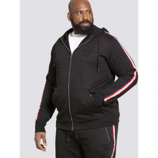 D555 Kentucky Hoodie Black - Суичъри & cуичъри с качулка - мъжки суичъри големи размери