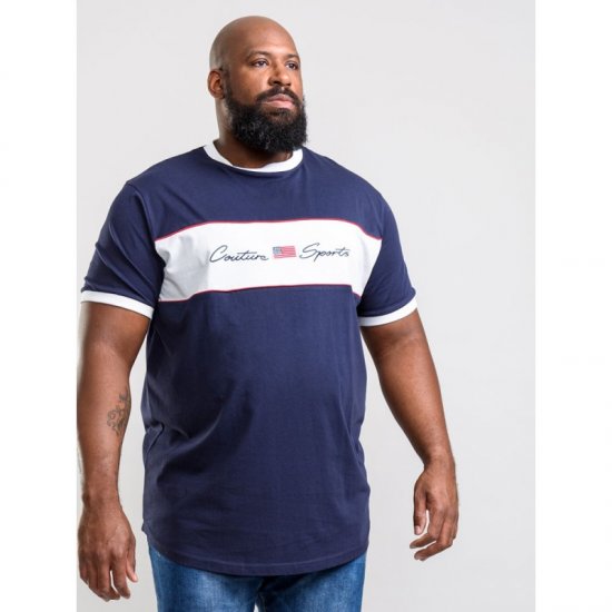 D555 Cullen T-shirt Navy - Тениски - мъжки тениски големи размери