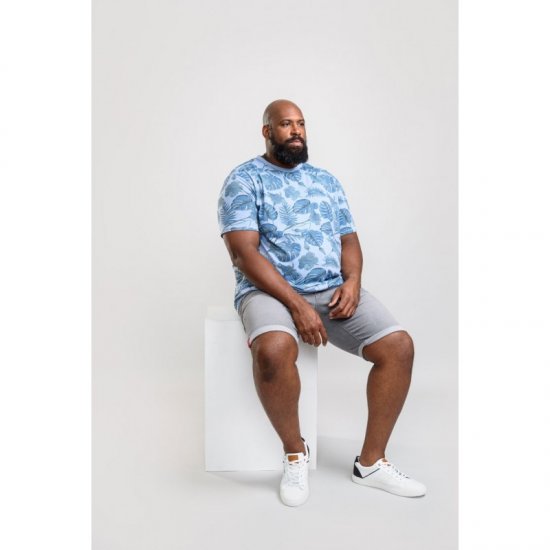 D555 Seymour T-shirt Blue - Тениски - мъжки тениски големи размери
