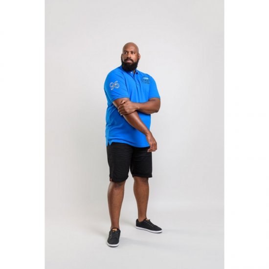 D555 Parker Polo Blue - Поло тениски - мъжки тениски с яка големи размери
