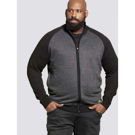 D555 Tanner Sweater Black - Суичъри & cуичъри с качулка - мъжки суичъри големи размери