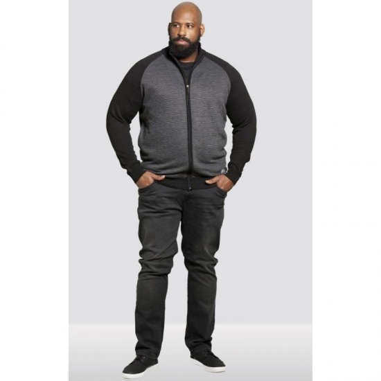 D555 Tanner Sweater Black - Суичъри & cуичъри с качулка - мъжки суичъри големи размери