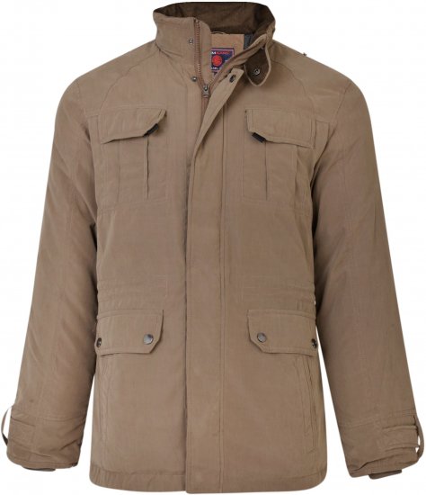 Kam Jeans KV110 Soft Touch Coat Taupe - Якета - мъжки якета големи размери