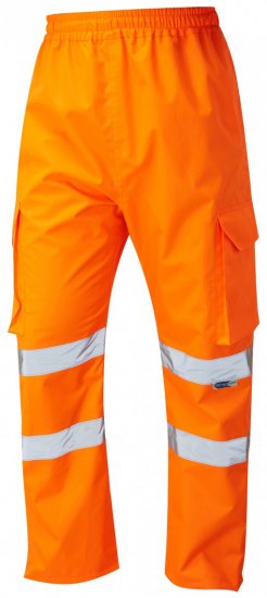 Leo Appledore Cargo Rain pants Hi-Vis Orange - Работно облекло - мъжки работно облекло големи размери