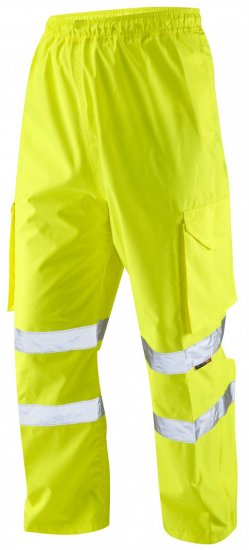 Leo Appledore Cargo Rain pants Hi-Vis Yellow - Работно облекло - мъжки работно облекло големи размери