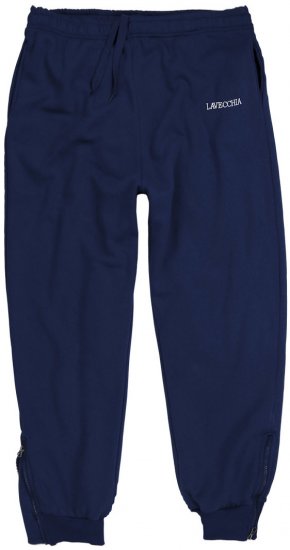 Lavecchia 2018 Sweatpants with Zippered Cuff Navy - Спортни панталони & Kъси панталони - мъжки спортни панталони големи размери