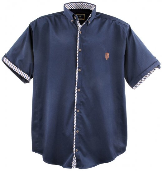 Lavecchia 9003A Short sleeve Shirt Navy - Ризи - мъжки ризи големи размери