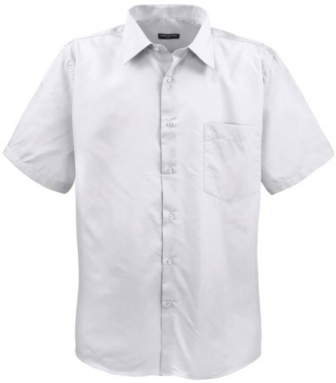 Lavecchia Classic Short Sleeve Shirt White - Ризи - мъжки ризи големи размери