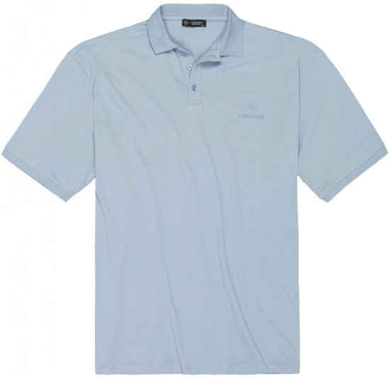 Lavecchia 1000 Pique Polo Light Blue - Поло тениски - мъжки тениски с яка големи размери