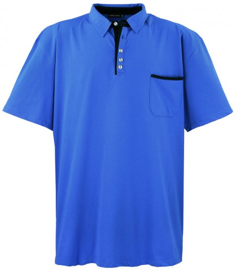 Lavecchia 1701 Jersey Poloshirt Royal Blue - Поло тениски - мъжки тениски с яка големи размери