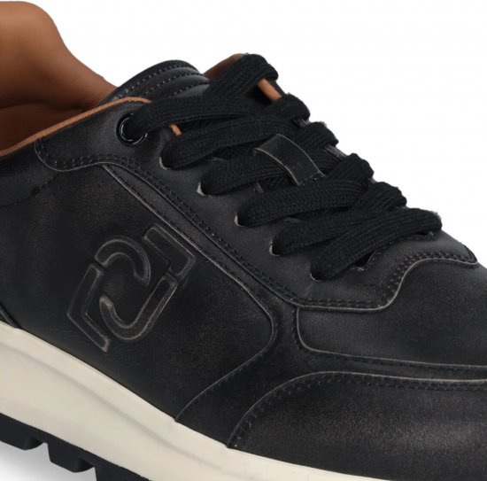 Liu Jo Running 01 Leather Sneakers Black - Мъжки oбувки 40-52 - 