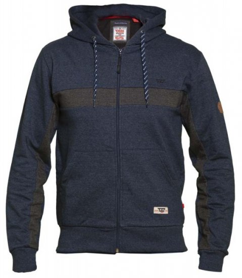 D555 Louisiana Hoodie Navy - Суичъри & cуичъри с качулка - мъжки суичъри големи размери