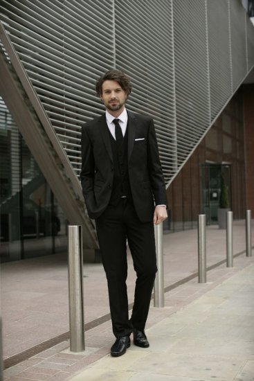 Skopes Madrid Waistcoat Black - Костюми - мъжки костюми големи размери