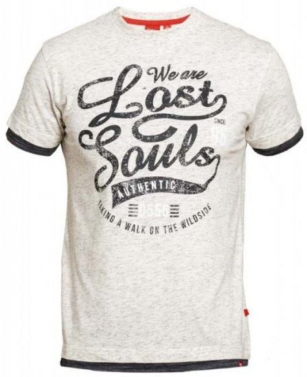 D555 Maiden T-shirt Off White - Тениски - мъжки тениски големи размери