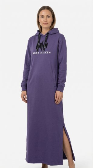 Nora Mikken MARI Maxi Hoodie Dress Purple - Суичъри & cуичъри с качулка - 