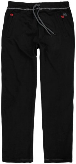 Adamo Markus Sweatpants with draw-cord Black - Спортни панталони & Kъси панталони - мъжки спортни панталони големи размери