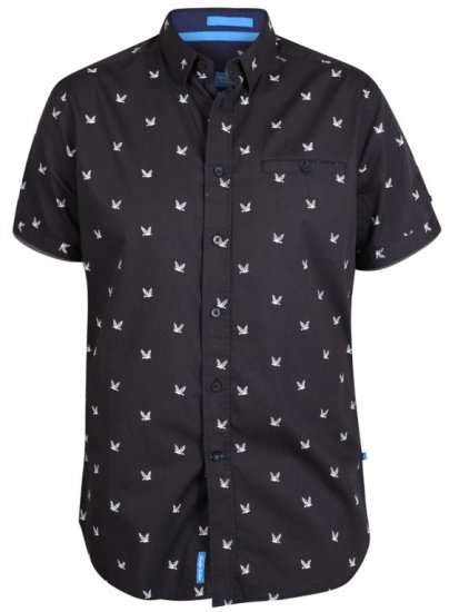 D555 Marley Shirt Black - Ризи - мъжки ризи големи размери