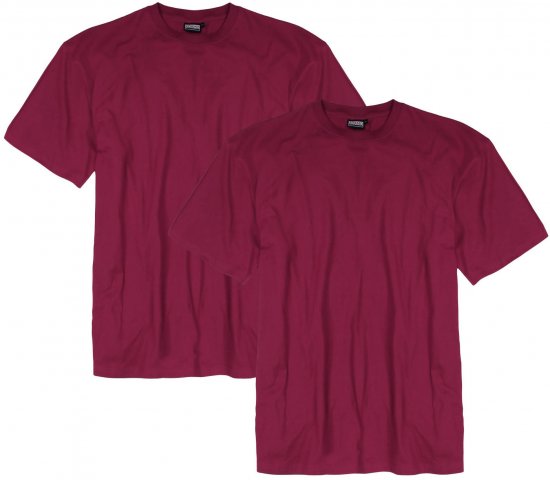 Adamo Marlon Comfort fit 2-pack T-shirt Blackberry - Тениски - мъжки тениски големи размери