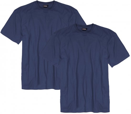 Adamo Marlon Comfort fit 2-pack T-shirt Denim Blue - Тениски - мъжки тениски големи размери