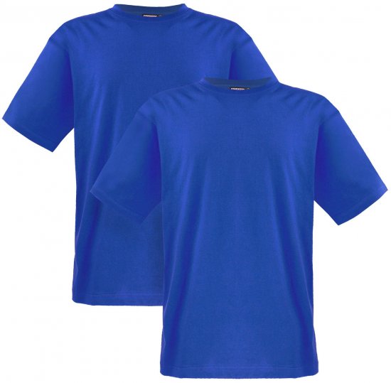 Adamo Marlon Comfort fit 2-pack T-shirt Royal Blue - Тениски - мъжки тениски големи размери