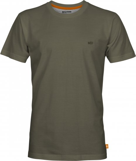 Motley Denim Malaga T-Shirt Dark Khaki - Тениски - мъжки тениски големи размери