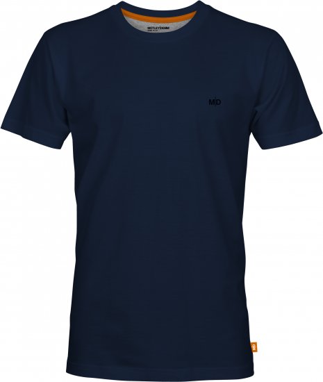 Motley Denim Malaga T-Shirt Navy - Тениски - мъжки тениски големи размери