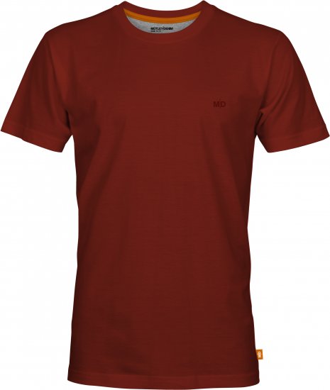 Motley Denim Malaga T-Shirt Red - Тениски - мъжки тениски големи размери