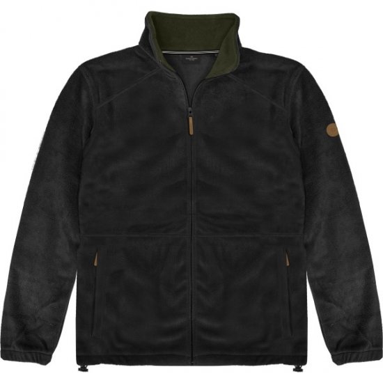 Double Outfitters MFT-7088 Fleece Full-Zip Jacket Black - Якета - мъжки якета големи размери