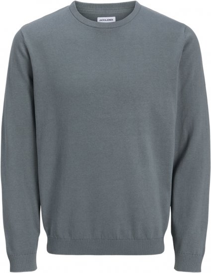 Jack & Jones BASIC Knitted Sweater Grey - Суичъри & cуичъри с качулка - мъжки суичъри големи размери
