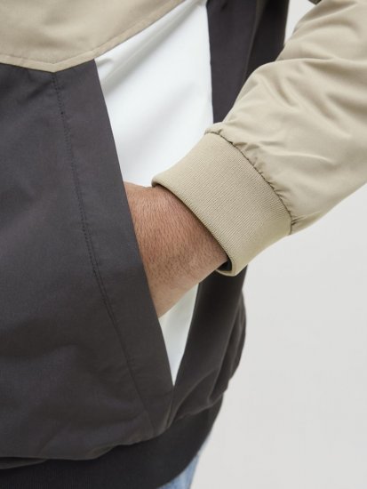 Jack & Jones Rush Bomber Hoodie Grey - Якета - мъжки якета големи размери